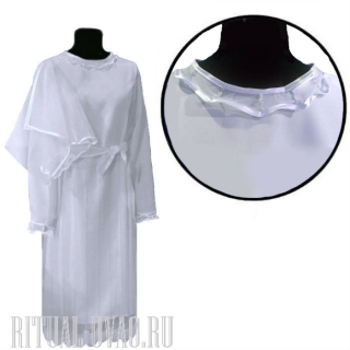 Комплект-белое платье с косынкой кружево люрекс