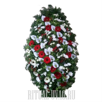 Похоронные венки из свежих цветов купить