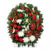 Цветы сплетенные в венок на похороны