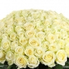 Элитная корзина с натуральными белыми Розами