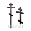 Крест с распятием. Замена двух крестов в ограде