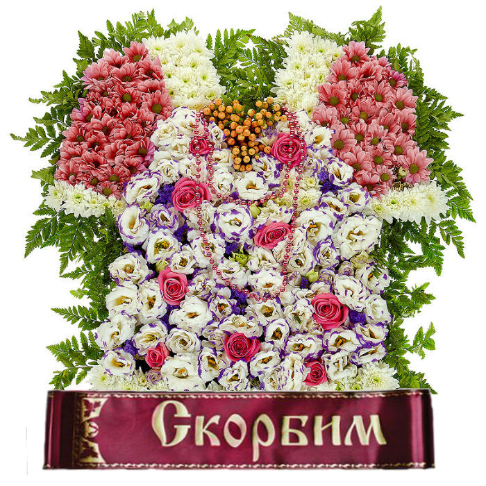 Траурные композиции из цветов на детские похороны